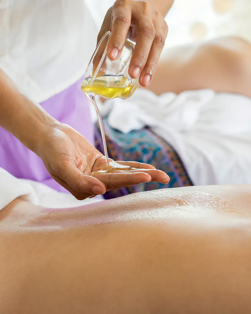 Massagem terapêutica em curso